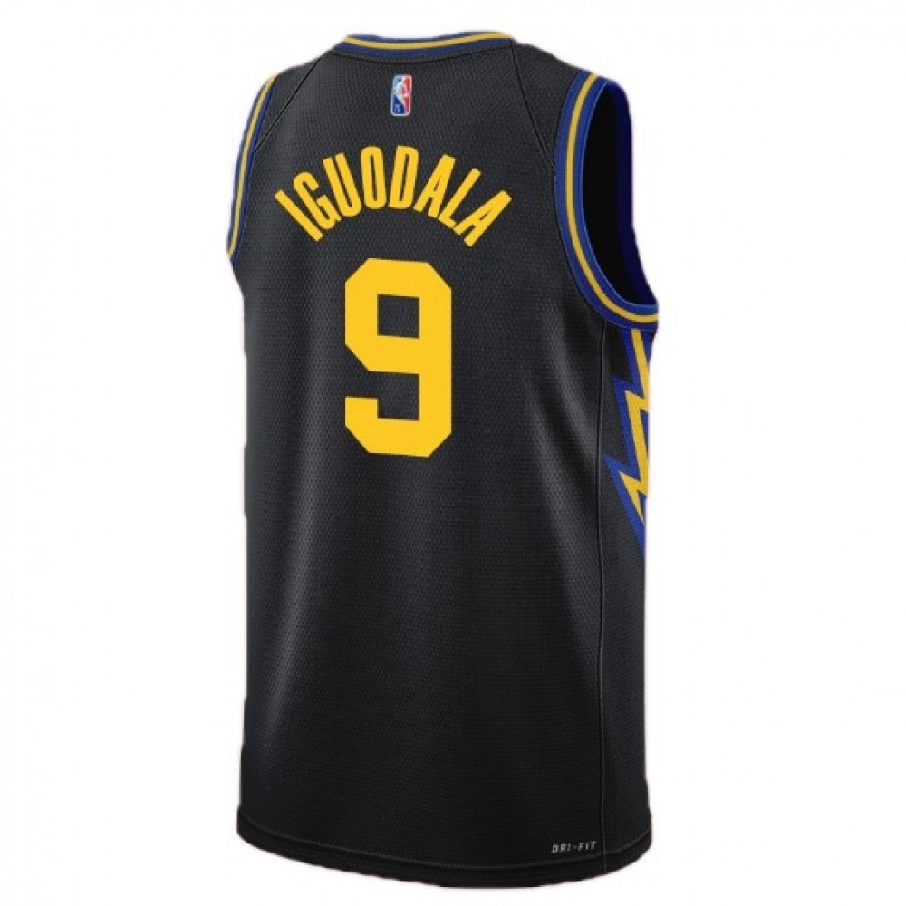 Men's Golden State Warriors Andre Iguodala #9 Black 2021/22 Swingman Jersey - City Edition-Pro Kit Vault | Brand New 26/27 Sports Jerseys